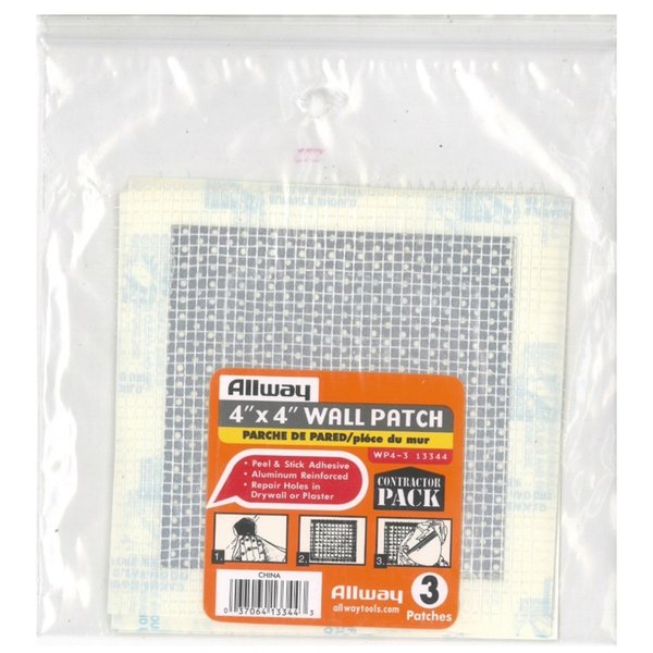 Allway Fiberglass Drywall Patch 4 in. W X 4 in. L WP4-3